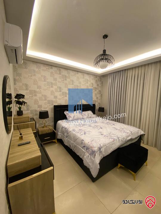 شقة مفروشة فاخرة طابق ثالث 95م للبيع في عمان - خلدا خلف بردايس وقرب المستقلة تشطيب سوبر ديلوكس