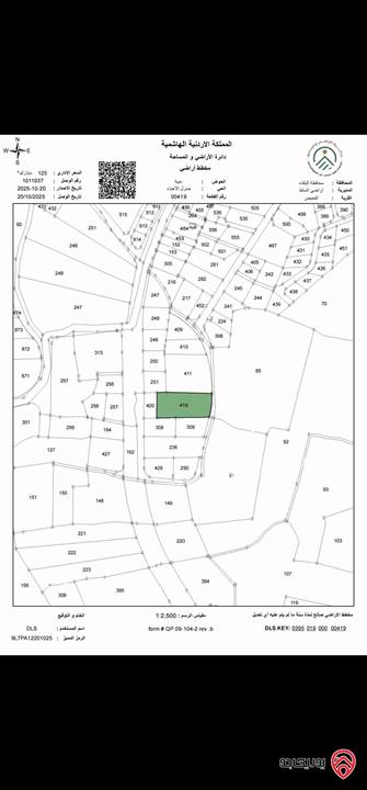 قطعة ارض للبيع في اجمل مناطق الفحيص بمساحة 2707م مطلة على جبال السلط و فلسطين  
