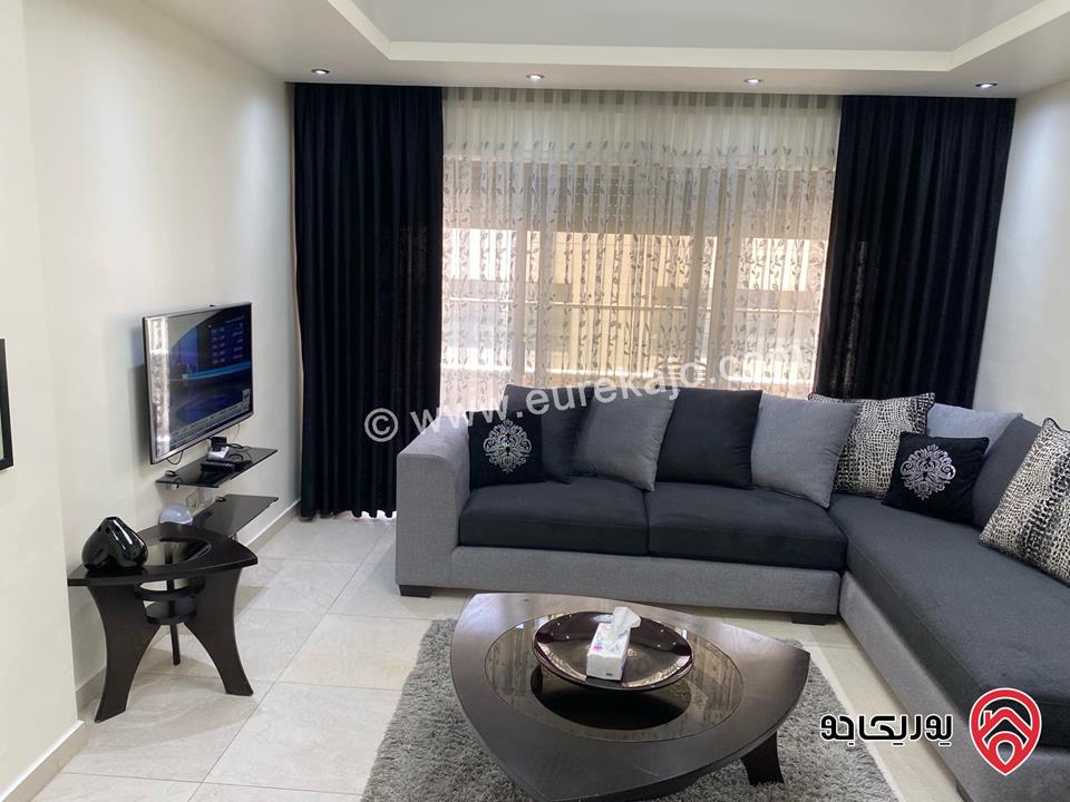 شقة مميزة طابق أول مساحة 110م مفروشة للايجار في عمان - عبدون