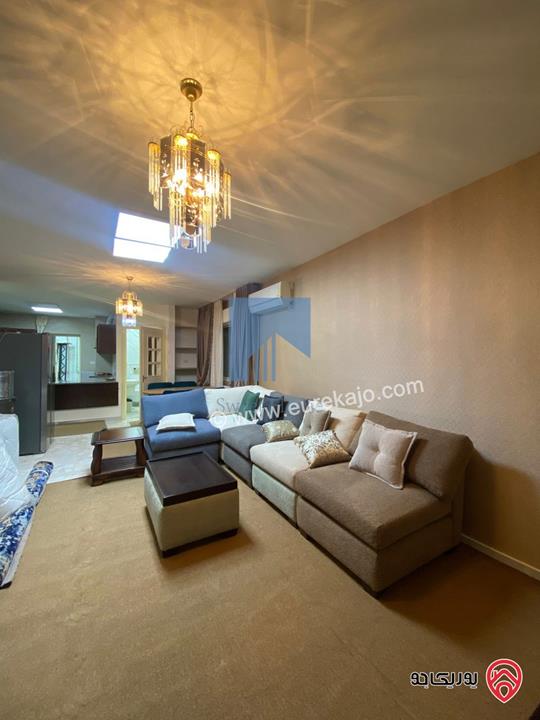 شقة أرضية مفروشة مساحة 100م مع ترس 50م للبيع في عمان - عبدون الشمالي