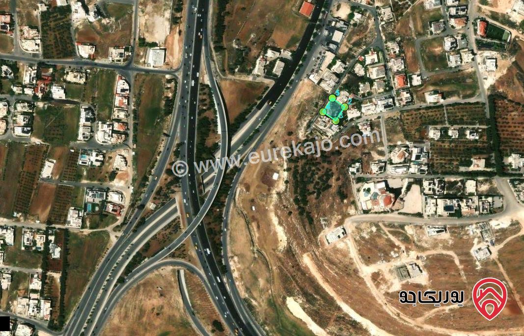 قطعة ارض مميزة مساحة 1074م للبيع من أراضي غرب عمان /وادي السير ثاني نمره عن شارع كوريدور عبدون 