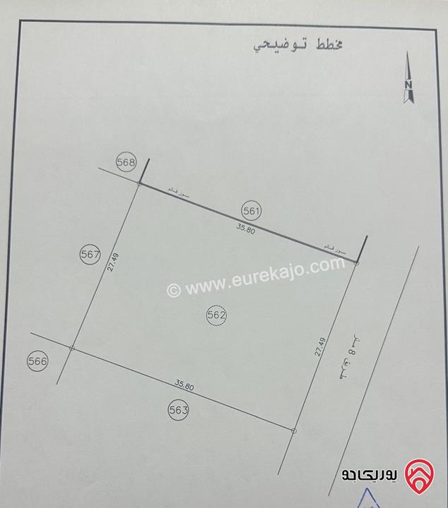 أرض سكن (أ) أحكام خاصة مساحة 984م للبيع في عمان - عين الباشا من المالك مباشرة