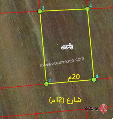ارض 600م للبيع في اربد - من اراضي بشرى ضمن حوض البيدر 