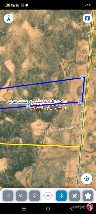 أرض مساحة 402 دونم للبيع في المفرق