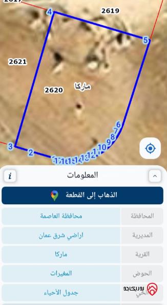 ثلاثة قطع أراضي مساحتهم 950م على 3 شوارع للبيع بسعر 60 ألف في عمان - ماركا 