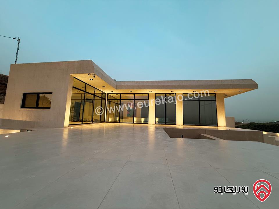 شاليه مساحة الأرض 500م والبناء 124م للبيع في جرش - الكفير