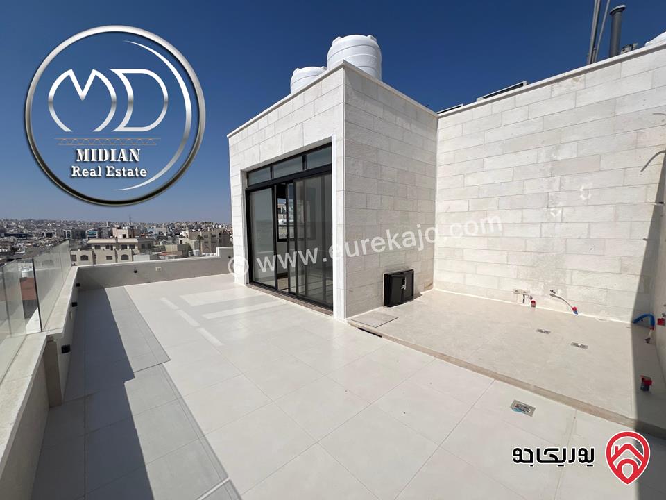 شقق دوبلكس جديدة للبيع في عمان - الرونق طابق اخير مع روف مساحات 220م & 245م مع تراسات تشطيبات فاخرة اطلالة جميلة