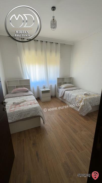 شقة مفروشة فاخرة للايجار في عمان - الدوار السابع مساحة 100م طابق ثالث تشطيبات وديكورات فندقية اطلالة جميلة