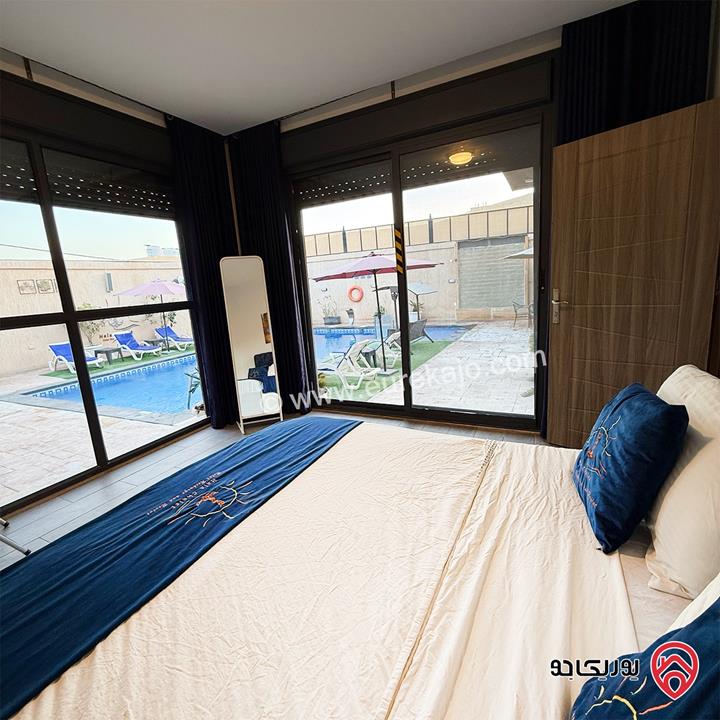 شاليه/مزرعة مساحة الأرض 400م والبناء 200م للبيع في البحر الميت - جوفة الكفرين