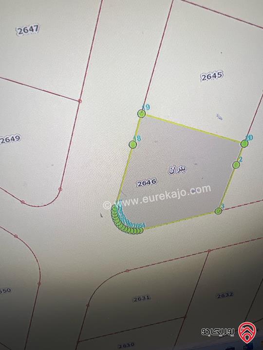 قطعة أرض مساحة 814م للبيع في عمان - شفا بدران