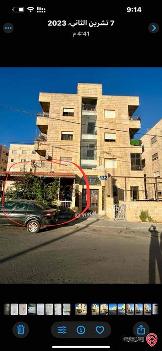 شقة ارضية مساحة 107م مع ترس 20م للبيع في عمان - ضاحية الاستقلال على شارع الاستقلال