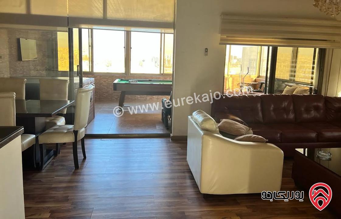 رووف مفروش مساحة 150م للايجار في عمان - دير غبار 