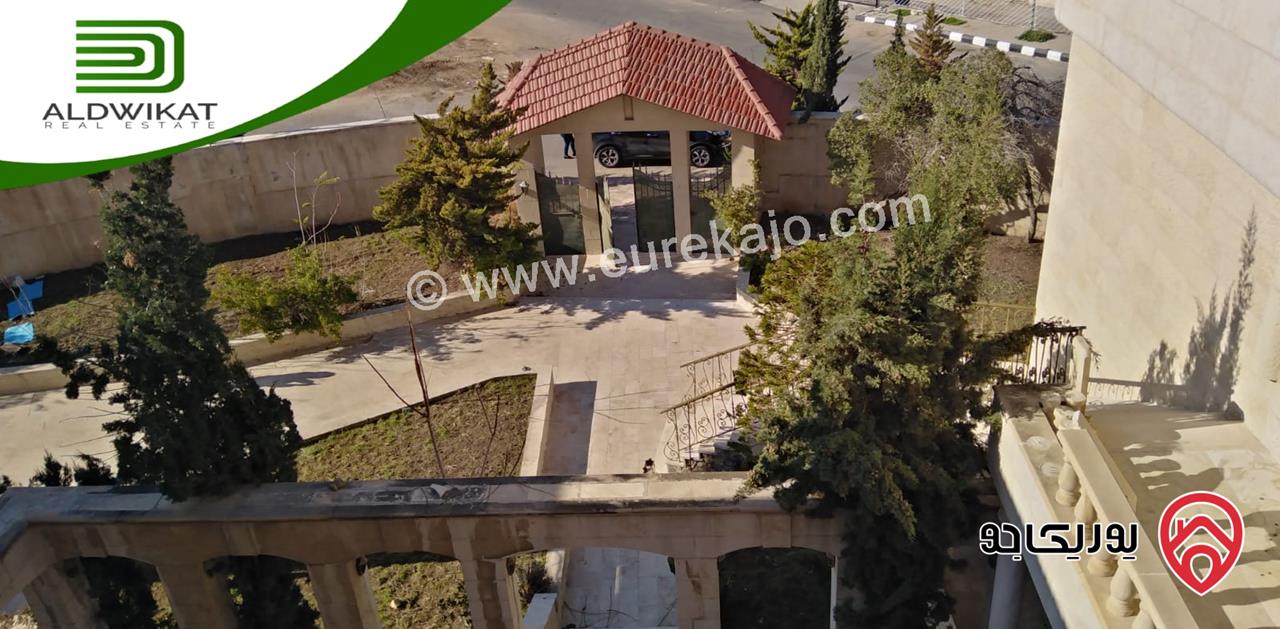 قصر مساحة البناء 3000م ومساحة الارض 3 دونم ومساحة الحديقة 1000م للبيع في عمان - طبربور