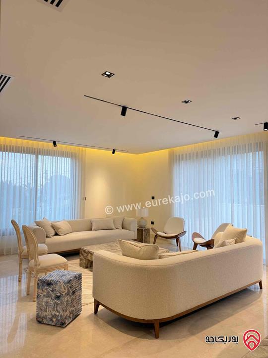 Furnished Ground-Floor Apartment 240 Sqm for Rent in Amman - Abdoun