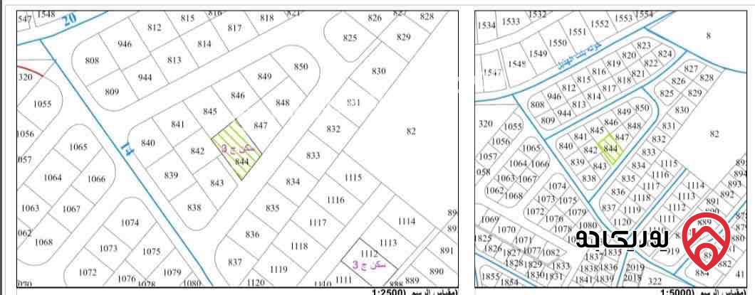 قطعة أرض مساحة 663م للبيع في عمان - طبربور