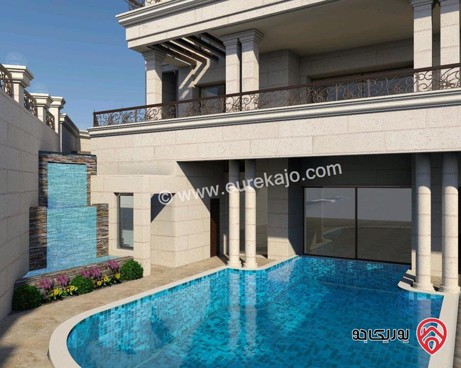 قصر حديث مساحة 2 دونم على أرض 1 دونم و 200م للبيع في عمان - عبدون / منطقة السفارات 