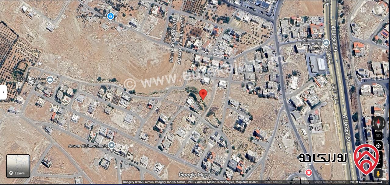 قطعة أرض مساحة 661م للبيع في عمان - أبو نصير 