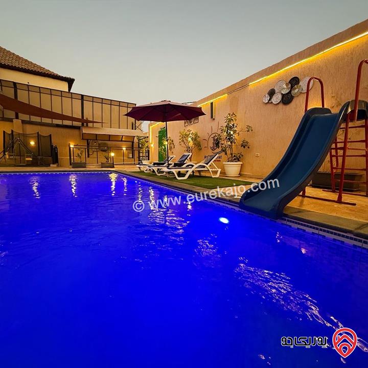 شاليه/مزرعة مساحة الأرض 400م والبناء 200م للبيع في البحر الميت - جوفة الكفرين