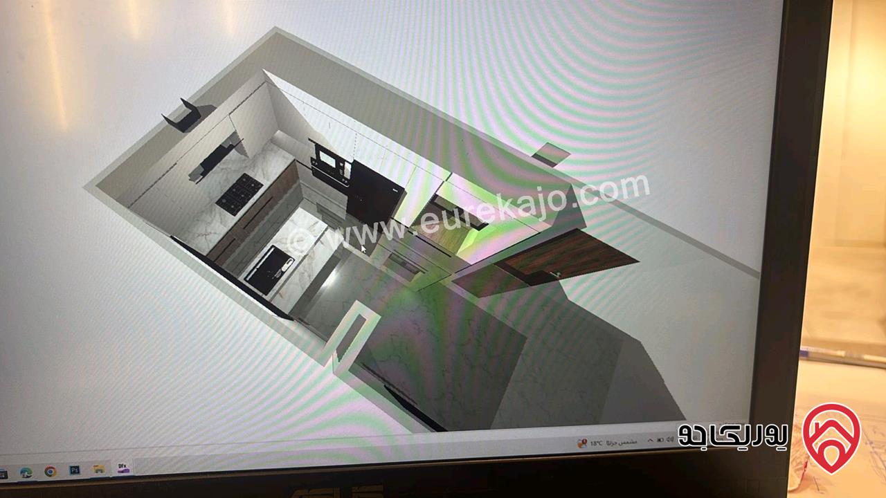  شقة سوبر ديلوكس أرضية مساحة 155م داخلي و 70م ترس امامي وجانبي للبيع في عمان - ارقى مناطق مرج الحمام 