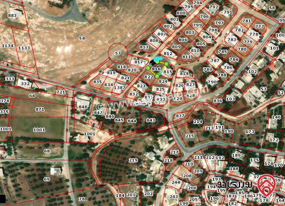 ارض مساحة 500م للبيع في عمان - ناعور ام البساتين
