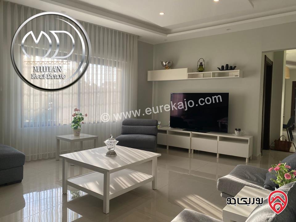 شقة مفروشة للايجار في عمان - الجندويل مساحة 130م طابق اول تشطيبات و ديكورات فندقية فاخرة اطلالة جميلة