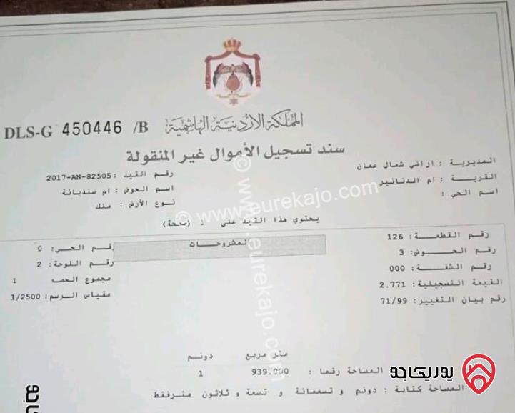 بيت مستقل مساحة 160م على أرض 2 دونم للبيع في عمان - أم الدنانير