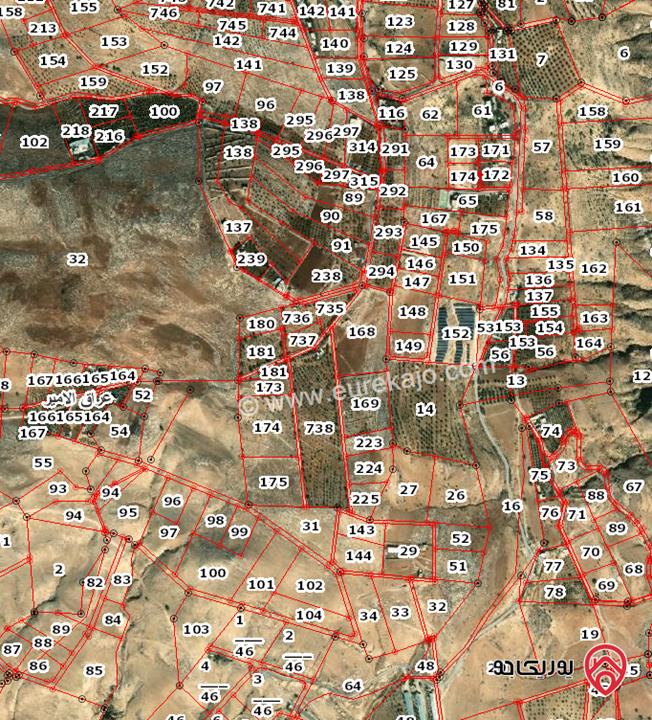قطعة ارض مساحة 18 دونم للبيع في عمان - عراق الامير 