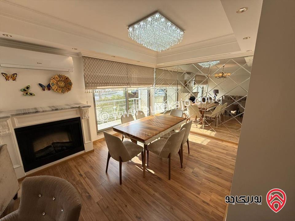 شقة مفروشة فاخرة طابق أرضي مساحة 200م للايجار في عمان - عبدون