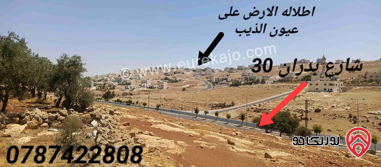 قطعة ارض مساحة 855م للبيع في عمان - شفا بدران المقرن مقابل عيون الذيب