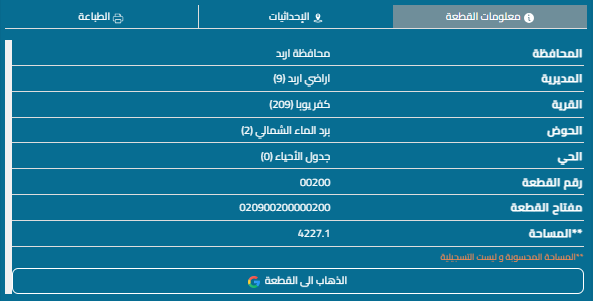 ارض للبيع اربد نهاية مدينة اربد وادي الخفر أراضي كفريوبا حوض برد الماء الشمالي مساحة القطعه 4227 ارض صخرية مزروعة زيتون شفى جبل قريبة جدا من الشارع الجديد 100 