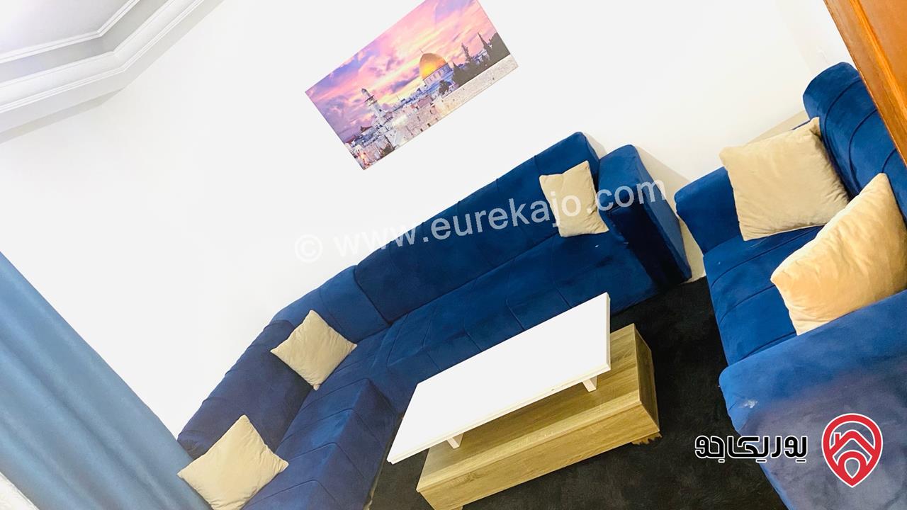 شقة مفروشة مساحة 110م داخلي و 40م خارجي للايجار في عمان - ضاحية الياسمين