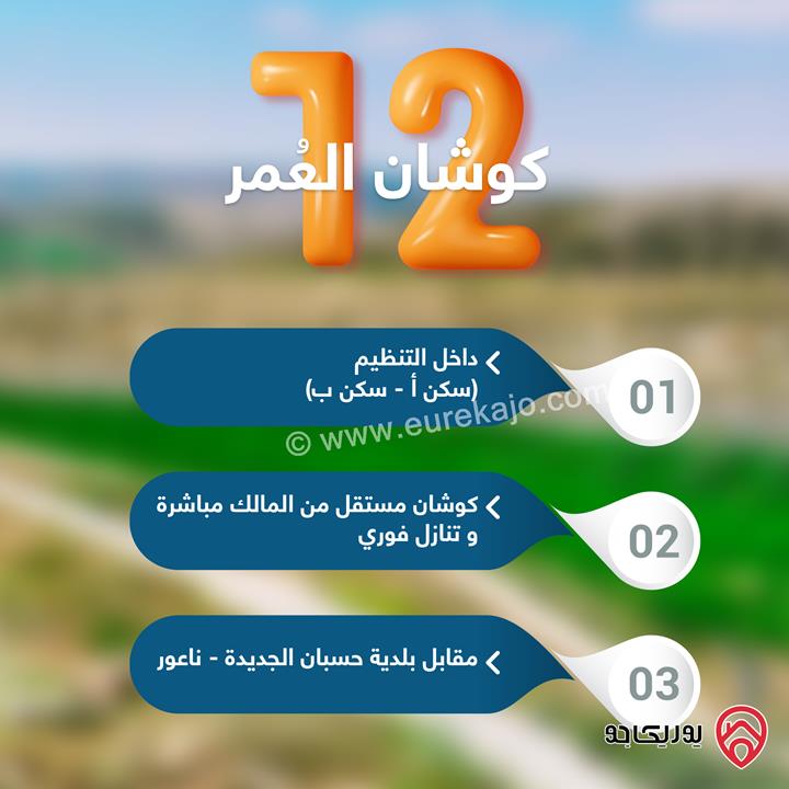 اراضي سكنية اسثمارية مساحة 675م للبيع من المالك مباشرة في عمان - حسبان
