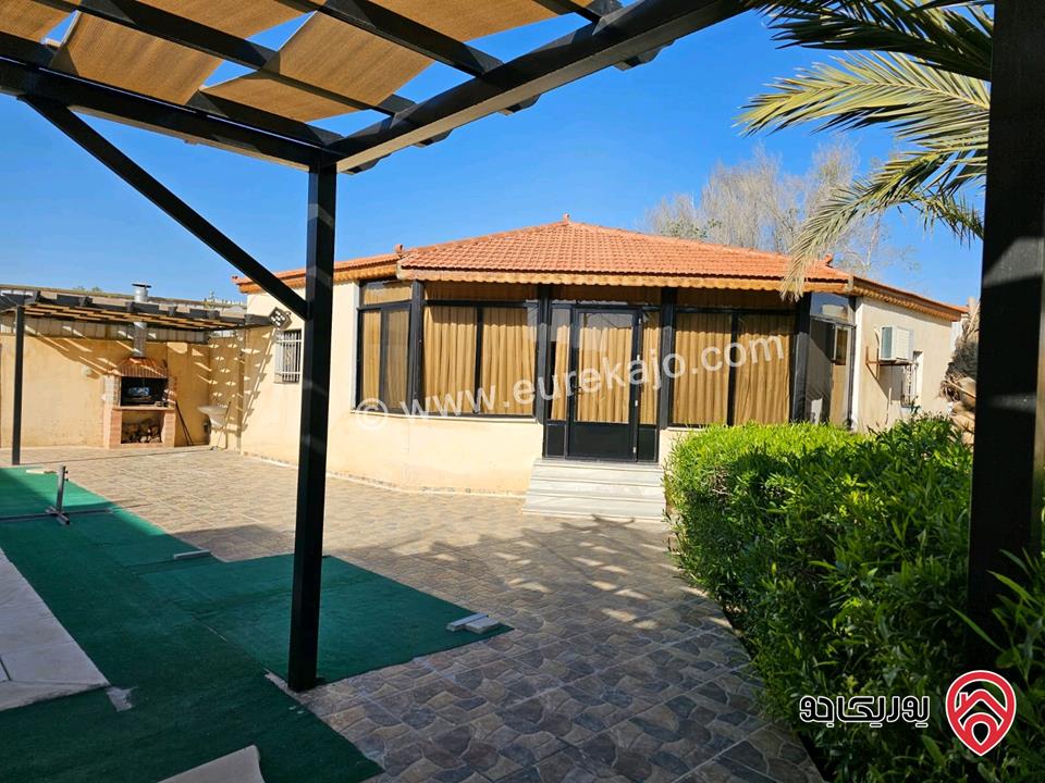 مزرعة مساحة الأرض 562م والبناء 100م للبيع في البحر الميت - جوفة الكفرين حي الجواسرة