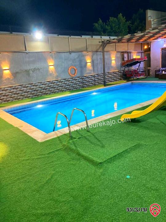 مزرعة مساحة الأرض 289م والبناء 120م للبيع في البحر الميت جوفة الكفرين