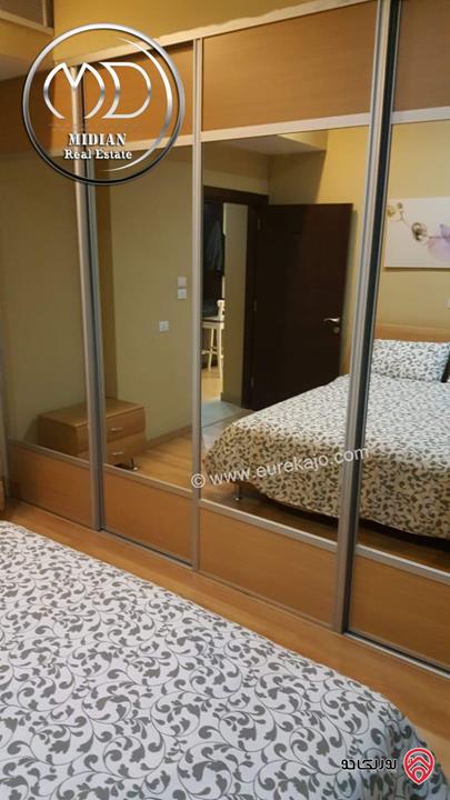 شقة مفروشة للايجار في عمان - عبدون مساحة 90م طابق ثاني تشطيبات و ديكورات فندقية فرش فاخر اطلالة جميلة