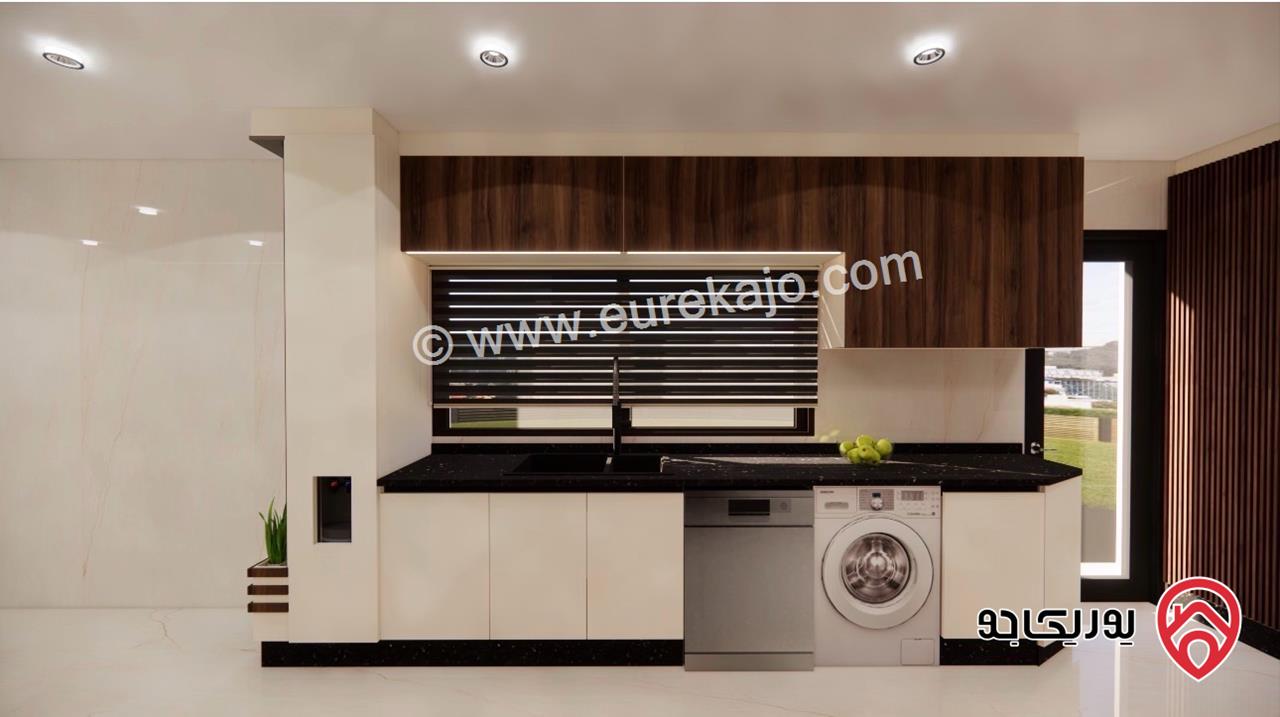 شقة شبه أرضية مساحة 200م للبيع في عمان - مرج الحمام