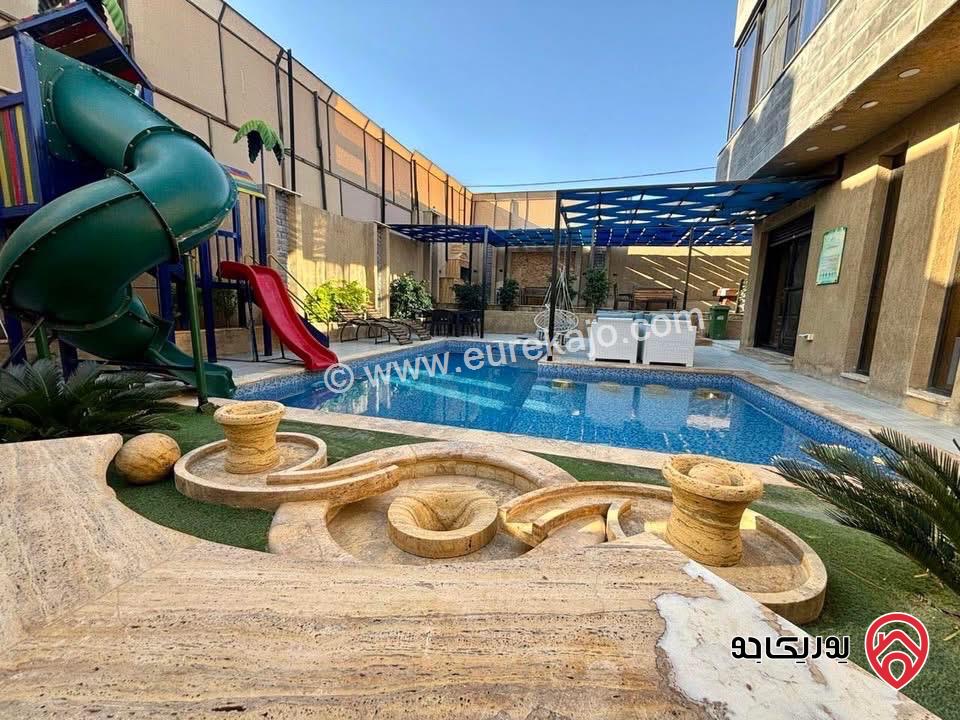 شاليه مميز مساحة 281م على أرض 419م للبيع في البحر الميت - جوفة الكفرين