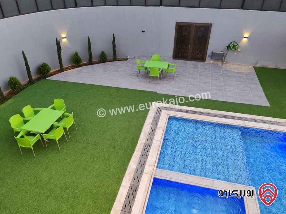 شاليه طابقين مساحة ارض 507م مساحة البناء 200م للبيع في البحر الميت - من اراضي الشونة الجنوبية غور الرامة