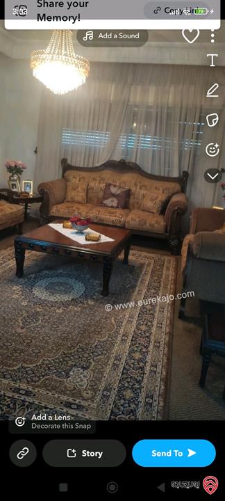 شقة طابق ارضي مساحة داخلية 193م مع حديقة 200م داير الشقة للبيع في عمان - منطقة الدوار السابع 