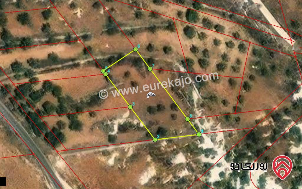 قطعة ارض مساحة 518م للبيع في اربد منطقة حاتم من اراضي بني كنانة 