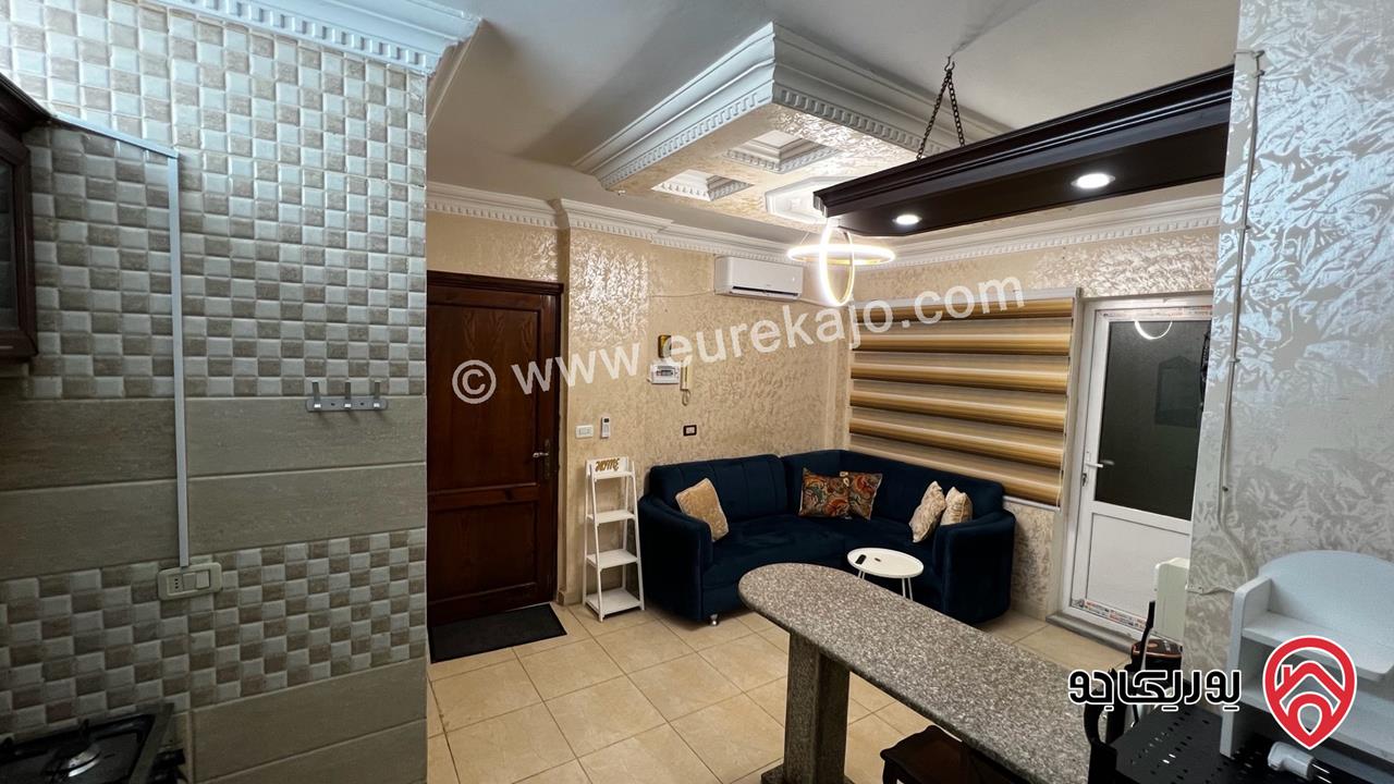 شقة طابق أول مساحة 60م مفروشة بالكامل جاهزة للسكن أو الاستثمار للبيع في إربد - الحي الجنوبي