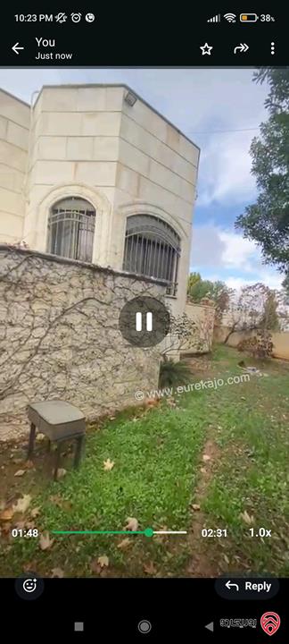 بيت مستقل مساحة 275م على أرض 920م للبيع في عمان - الجويدة