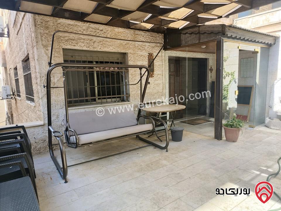 شقة طابق أرضي مساحة 173م مع ترس 60م مفروشة للبيع في عمان - الرابية