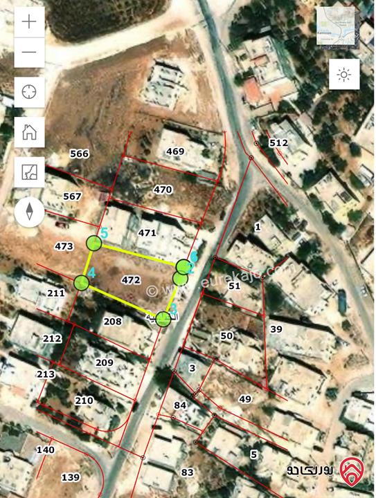 ارض مساحة 905م للبيع في مادبا - الخطابية