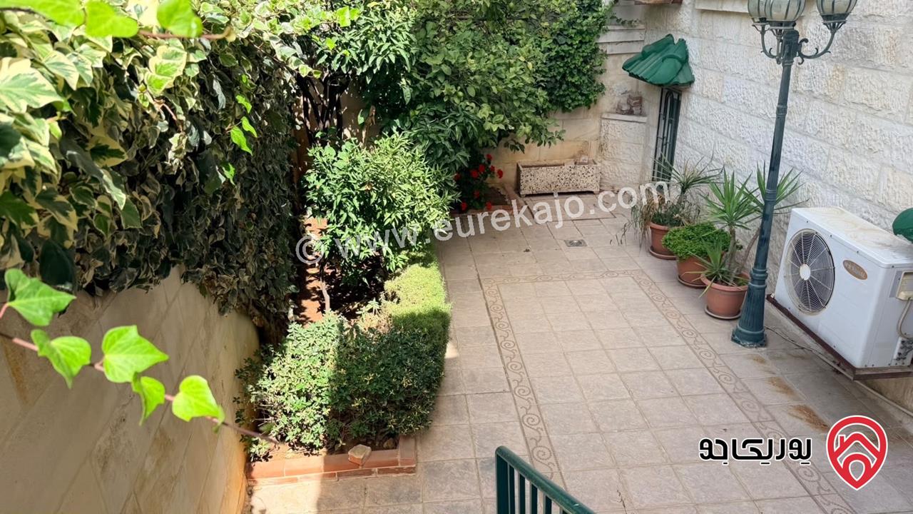 شقة طابق ارضي دوبلكس مساحة 438م داخلي و 100م خارجي للايجار في عمان - الدوار الخامس 