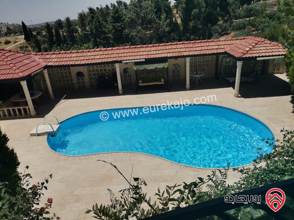 مزرعة مساحة الأرض 4 دونم و 475م مع بركة سباحة و بيت طابقين مساحة 295م للبيع بموقع مميزفي السلط  اول منطقة زي