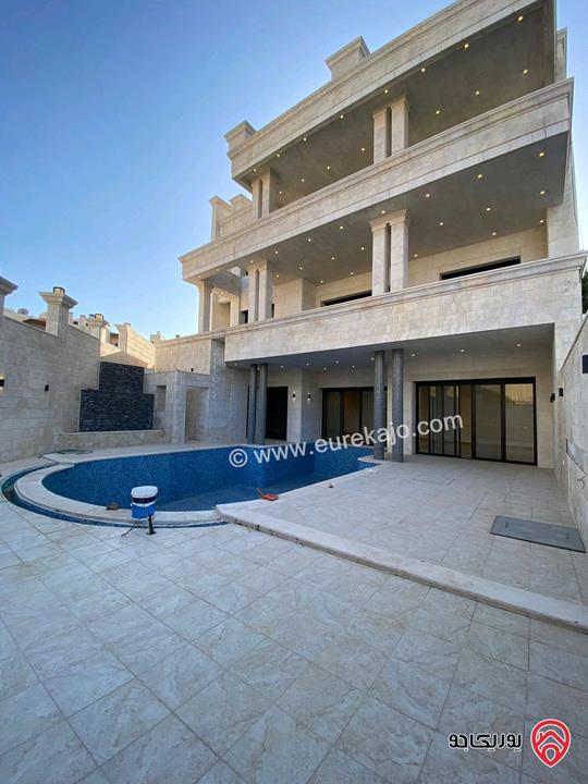 قصر مساحة البناء 2 دونم على أرض 1 دونم و 200م للبيع في عمان - عبدون