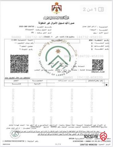 قطعة ارض مساحة 631م للبيع في عمان - البيضاء 