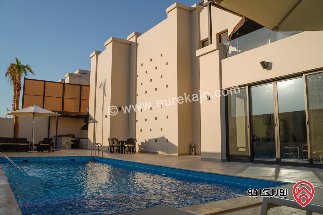 مزرعة مساحة الأرض 450م والبناء 210م للبيع في البحر الميت - السويمة بجانب الفنادق 