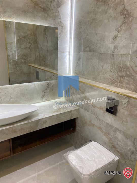 شقة أرضية فاخرة للبيع في عمان - أم أذينة قرب أبراج السادس 190م مع ترسات 130م لم تسكن